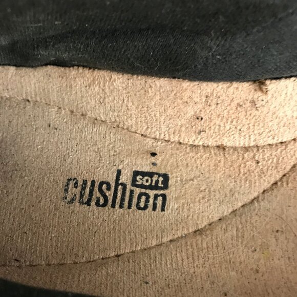 Clarks Soft Cushion Black Leather Slip On Comfort Ballet Flats Loafers Womens 8 - Picture 6 of 9